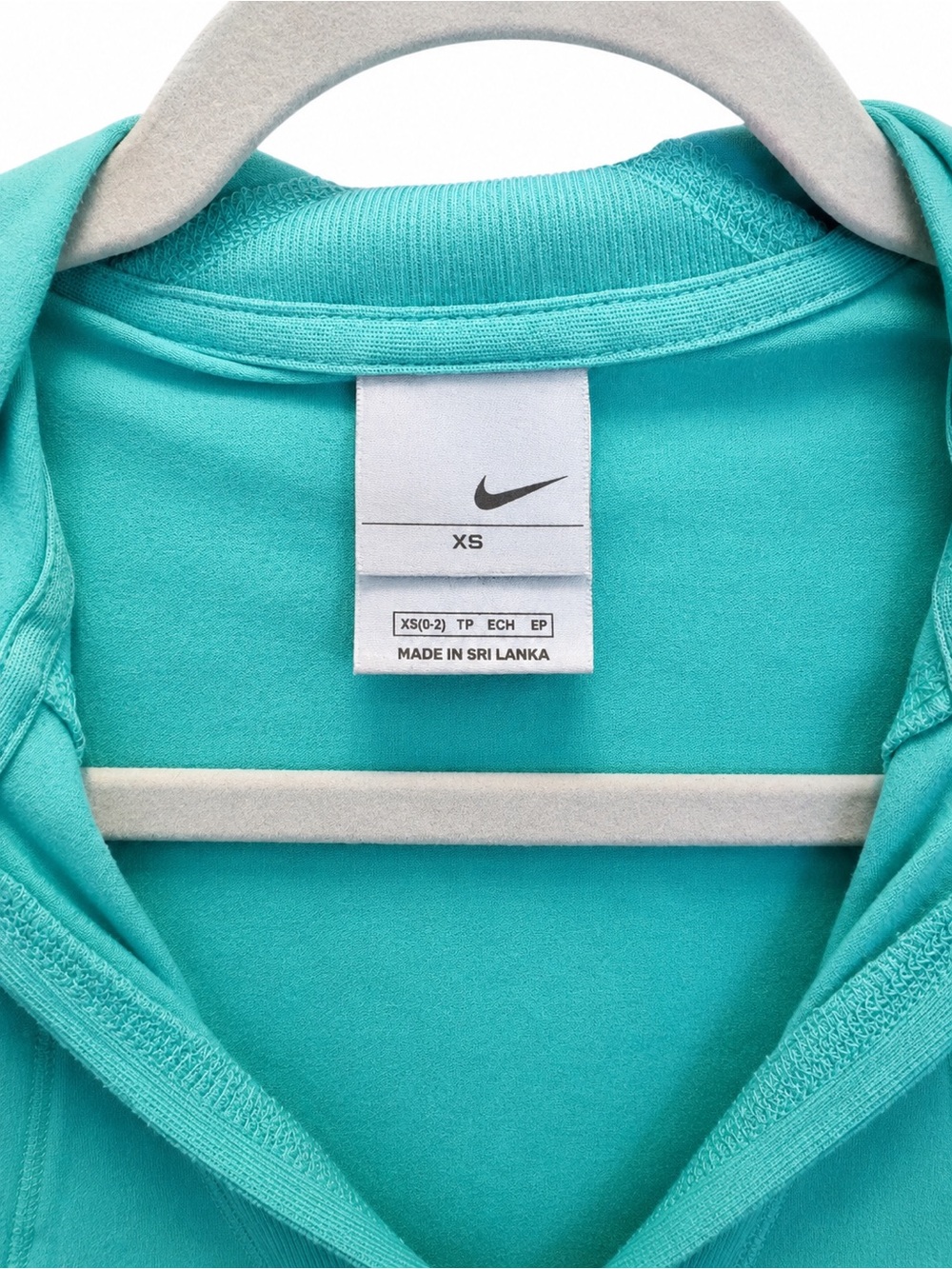 Nike 🎾 Flagship Short Sleeve Preppy Tennis Hoodie, Pocket, Size XS - Preppy Teal - Picture 7 of 16